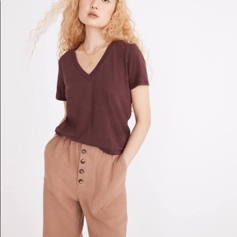 Madewell Whisper Cotton V-Neck T-shirt